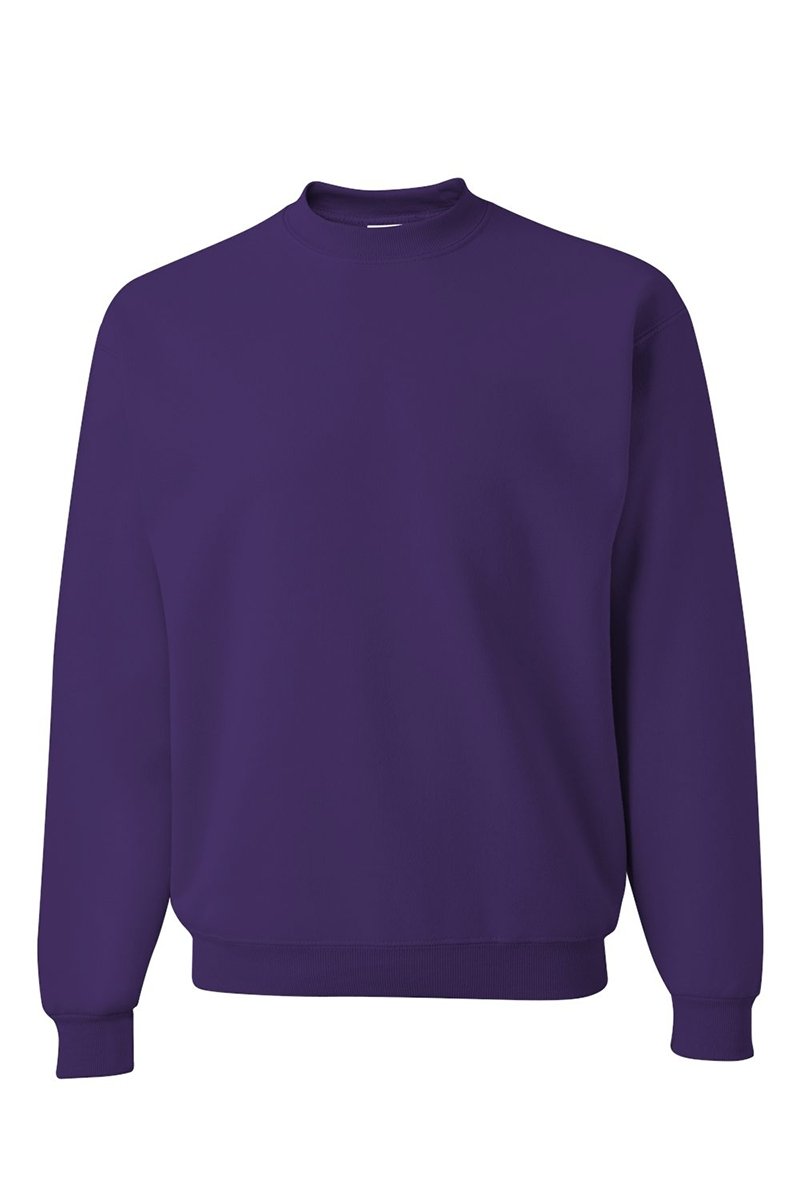 Unisex Purple Watercolor Bow Graphic NuBlend Crew Neck Sweatshirt for Casual Wear