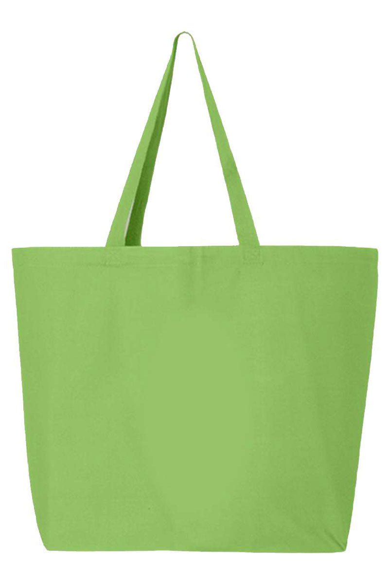 Large Pink Watercolor Bow Canvas Tote for Everyday Use