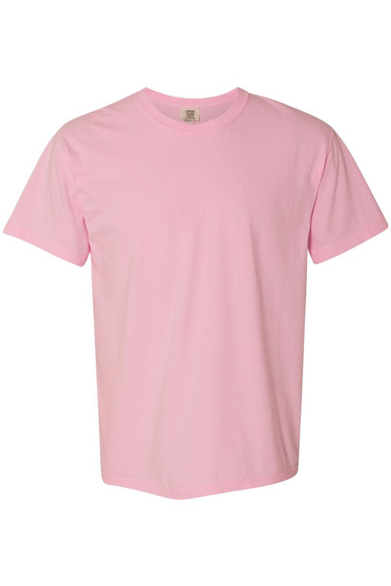Adult Comfort Colors Ring-Spun Cotton Tee with Pink Cow Coquette Bow Design