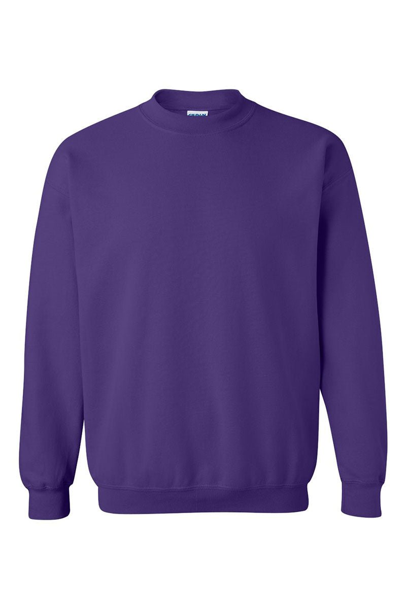 Customizable Purple Embroidered Side Bows Heavy-weight Crew Sweatshirt
