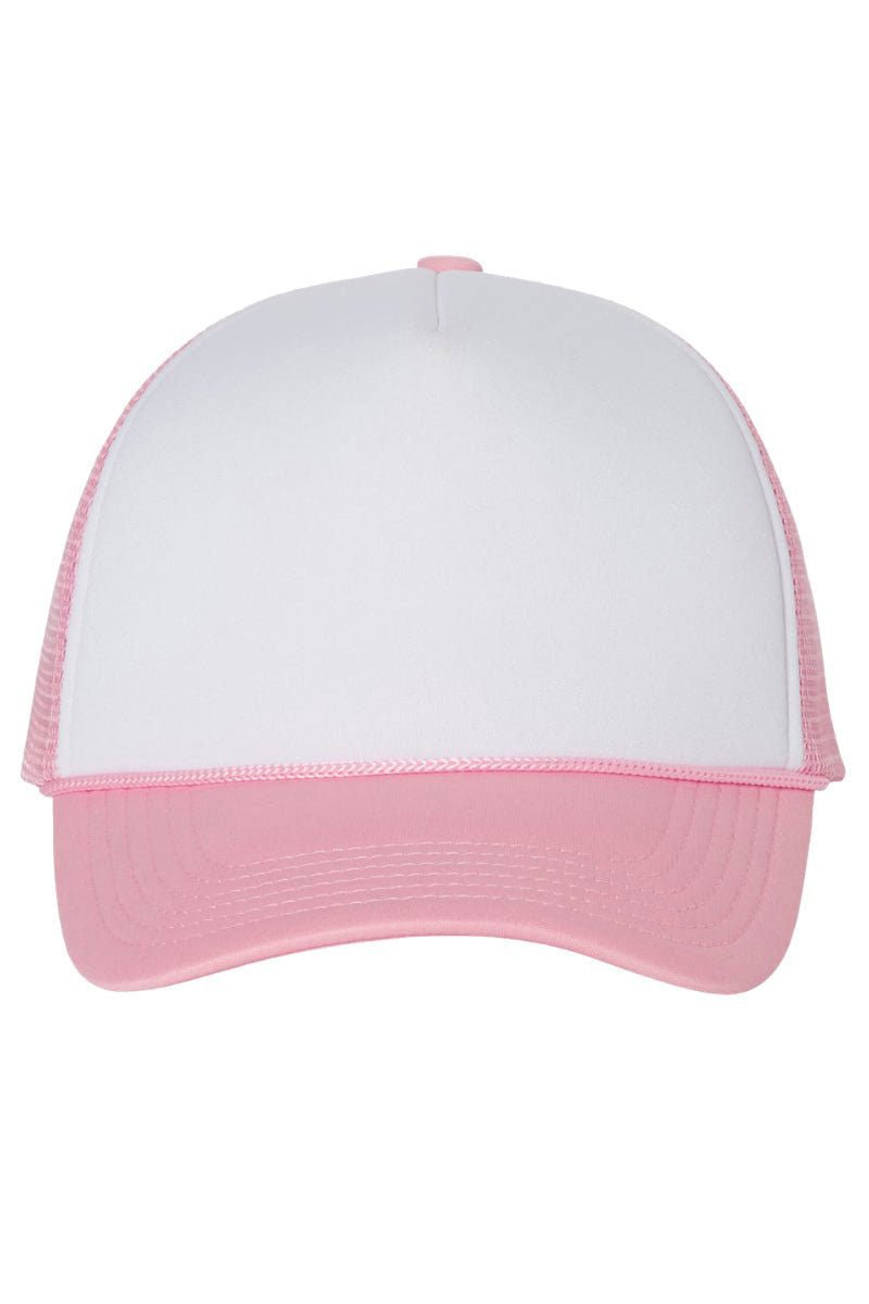 Fashionable Iridescent Satin Bow Design Foam Front and Mesh Back Trucker Style Baseball Cap