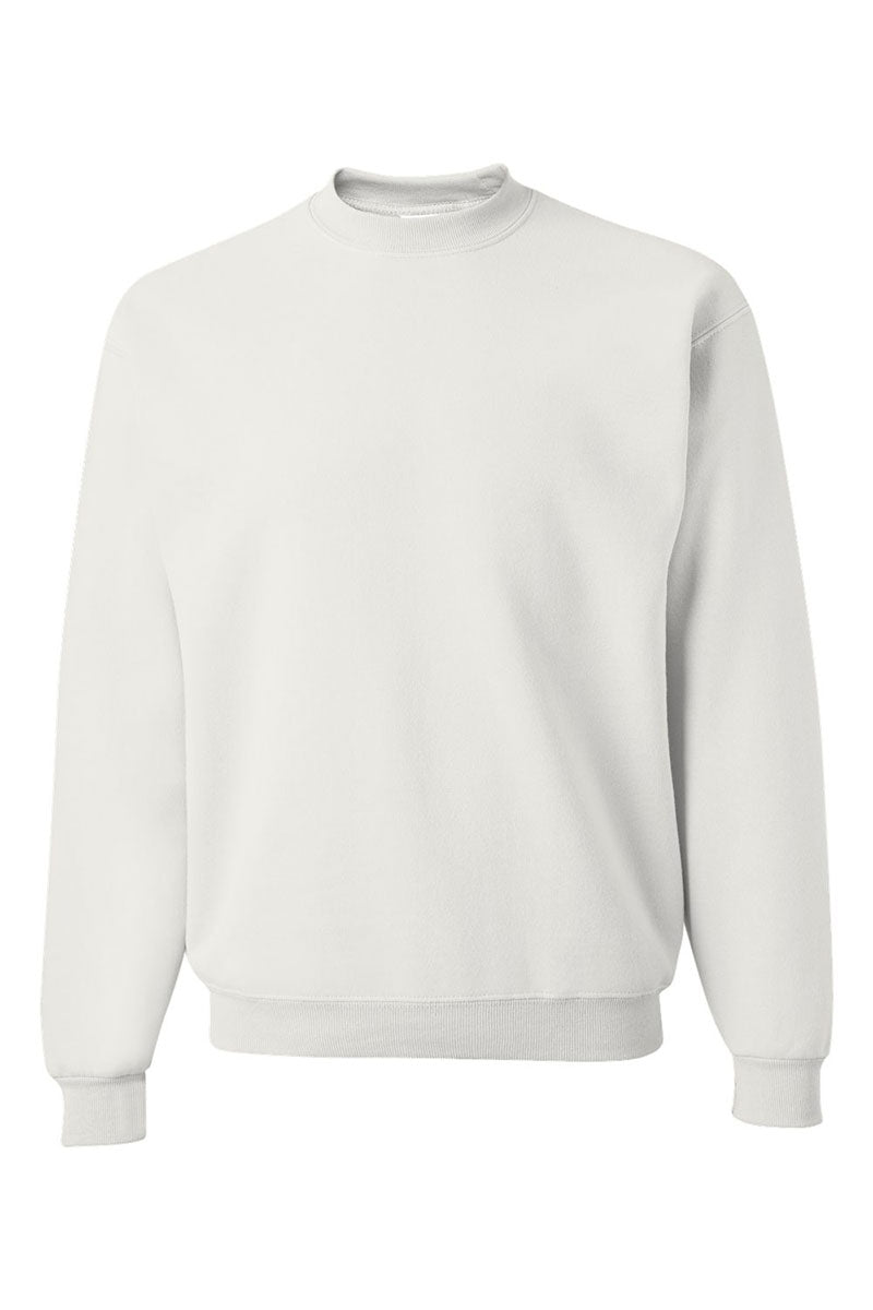 Unisex NuBlend Crew Sweatshirt with Blue Chinoiserie Bows Design