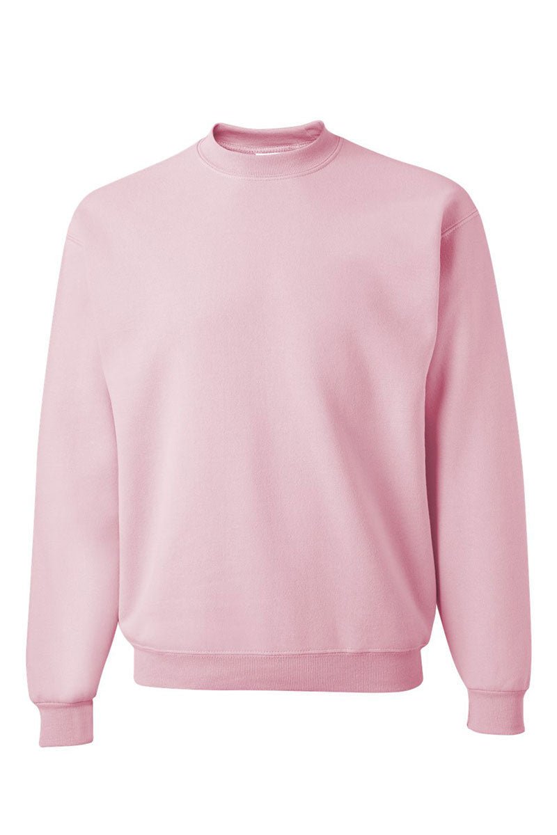 Unisex NuBlend Crew Neck Blue Gingham Bow Graphic Sweatshirt for Comfort and Style