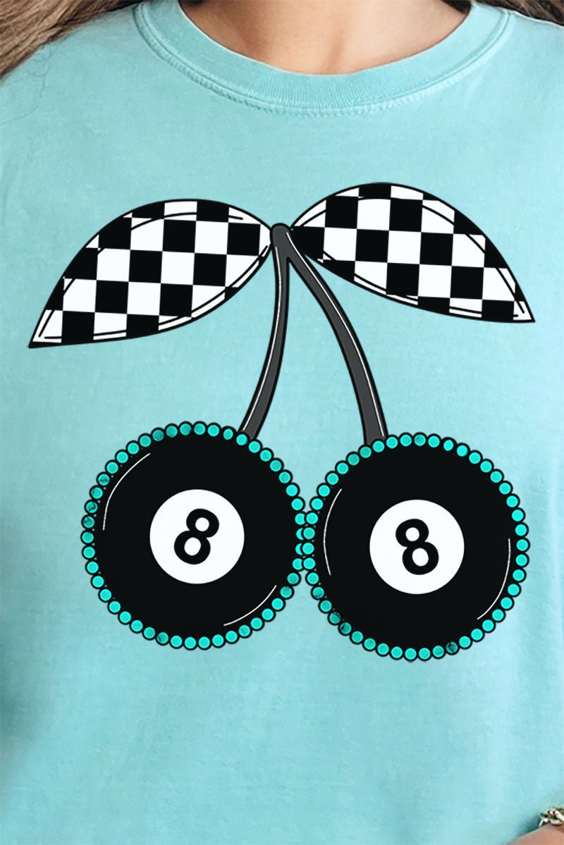 Adult Comfort Colors Checkered Cherries Ring-Spun Cotton Graphic Tee