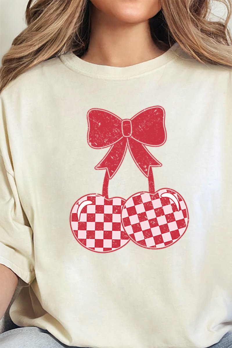 Comfort Colors Adult Ring-Spun Cotton Tee with Cherry On Top Design