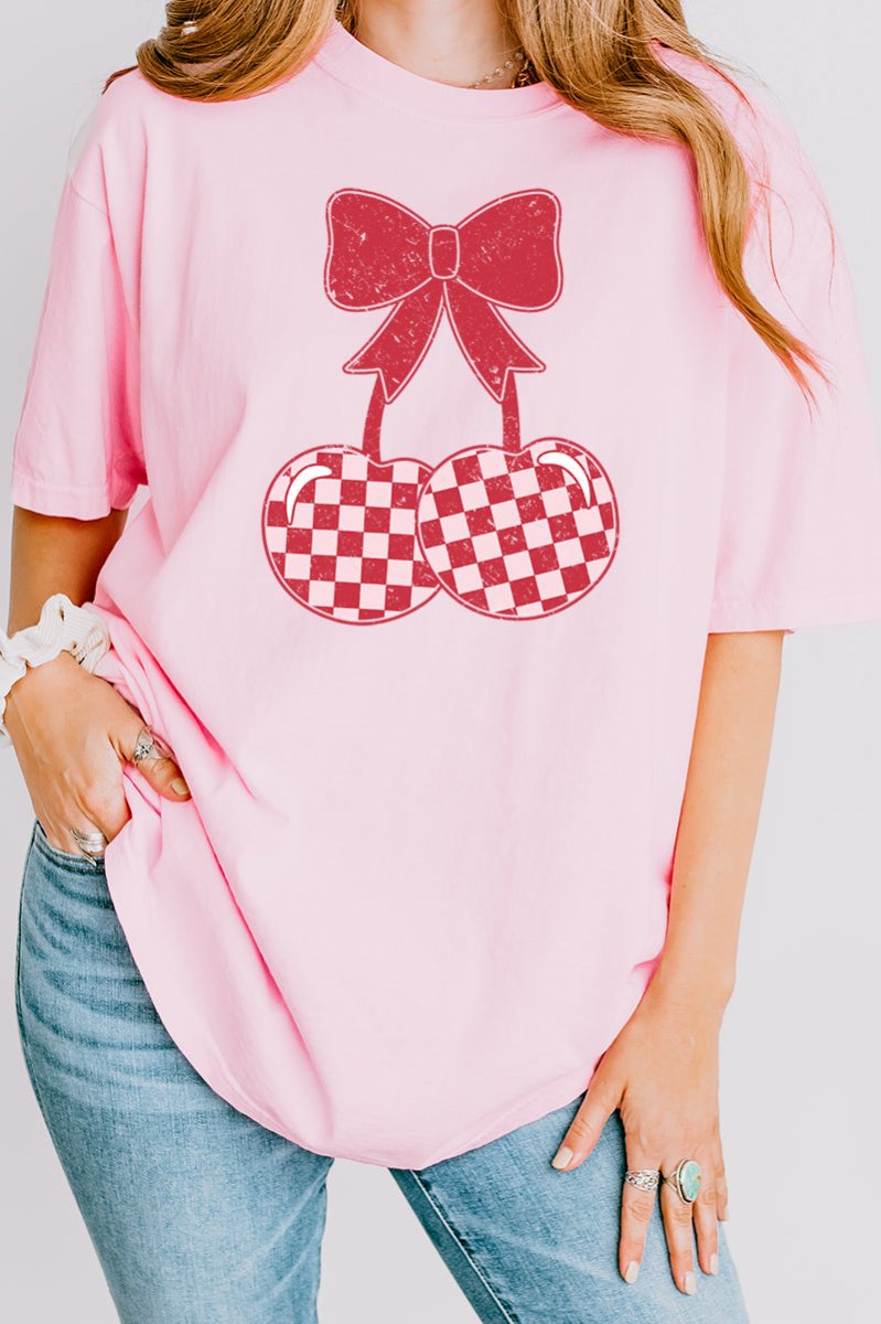 Comfort Colors Adult Ring-Spun Cotton Tee with Cherry On Top Design