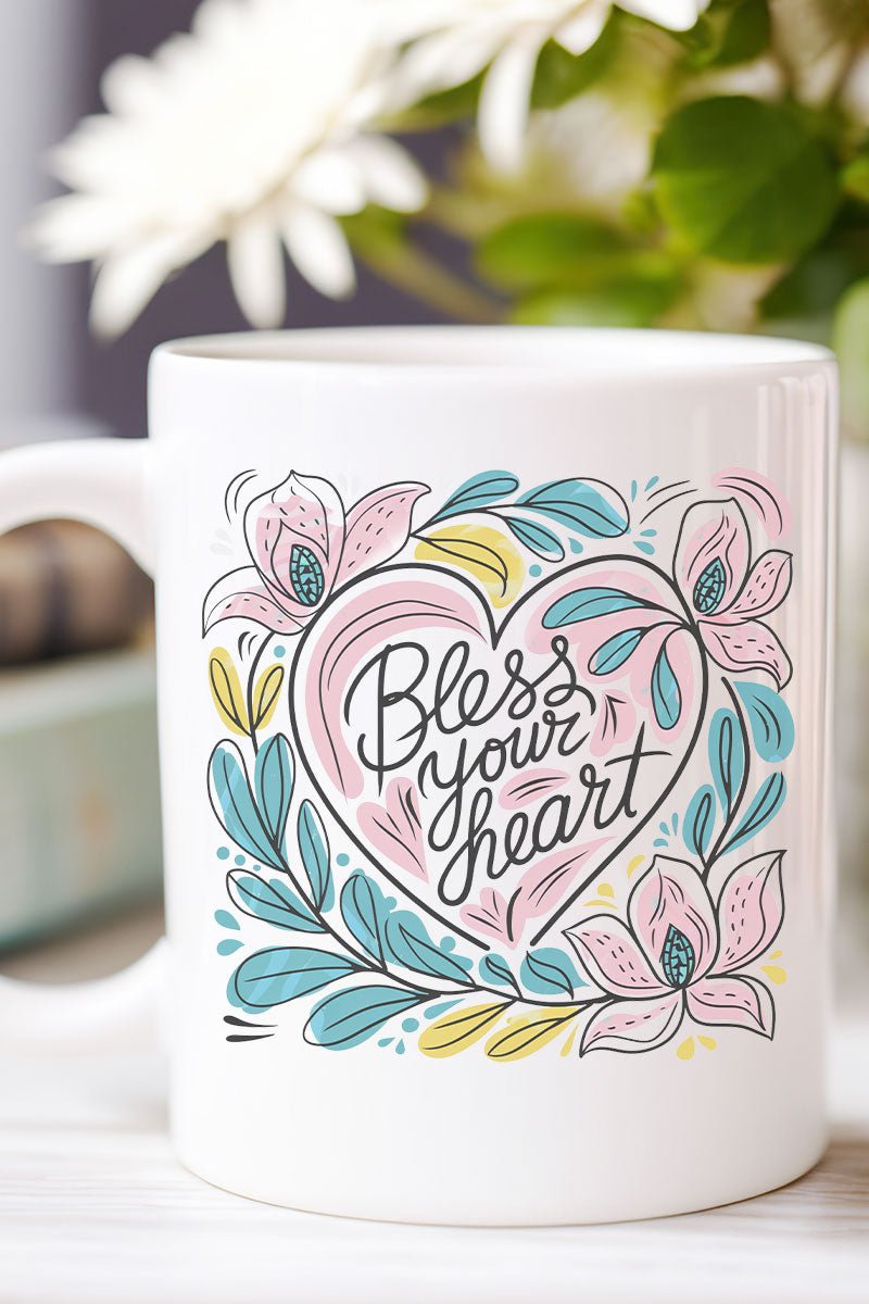 Heart - Blooming Decorative Ceramic Mug for Sipping and Gifting