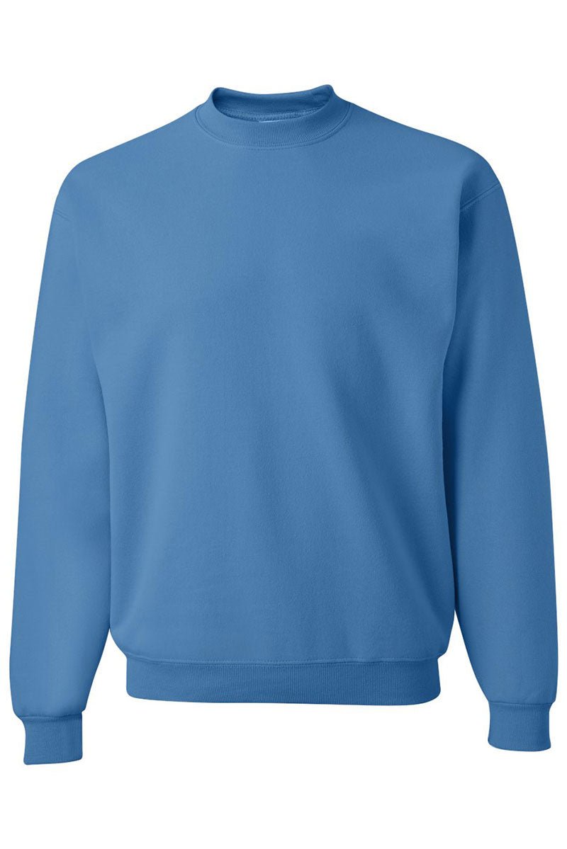 Unisex NuBlend Crew Sweatshirt with Blue Chinoiserie Bows Design