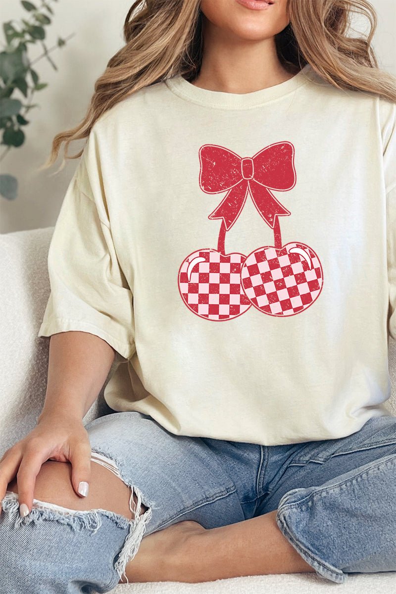 Comfort Colors Adult Ring-Spun Cotton Tee with Cherry On Top Design