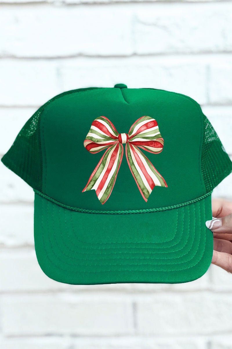 Otto Kelly Christmas Coquette Bow Foam Front Trucker Hat - A Stylish Headwear for the Festive Season